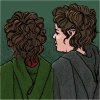 Frodo and Sam drawing icon