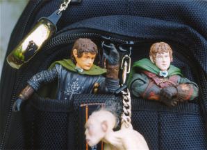 Merry and Pippin in the Bag