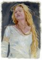 Eowyn - polymer paint on liquid polymer clay