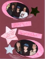 Girl's Night Out scrapbook page
